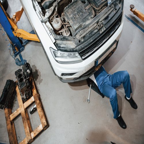fixing car